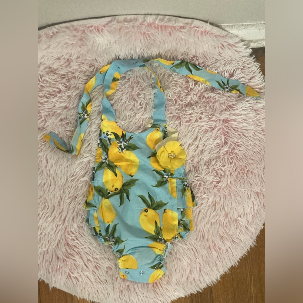 Princesasa Lemons Ruffles Romper - Picture 3 of 7